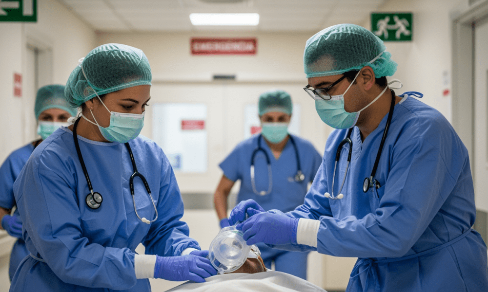 Servicio de Emergencia Respiratoria en Clínica Vesalio