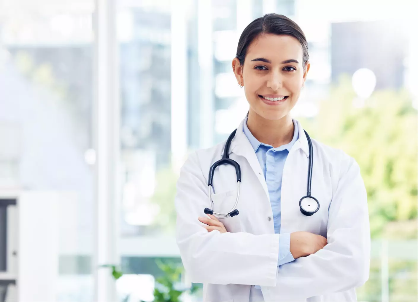 Doctora sonriendo